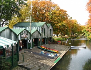 The Historic Antigua Boatshed, base for the Avon River Punts